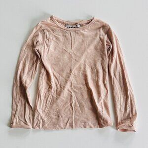 Molo Girls Long Sleeve sparkle pink Knit Top — Size 110 (5Y)